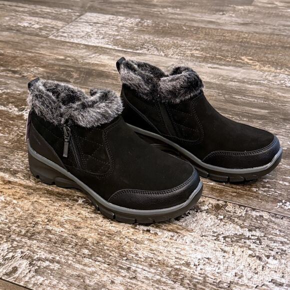 Skechers Women's Easy Going-Girl Crush Ankle Boot Black Size 6 NIB - Picture 1 of 15